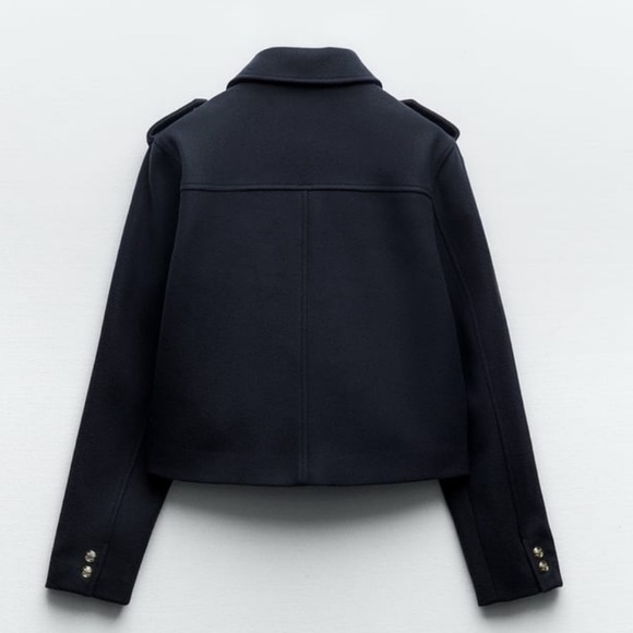 Zara Navy Blue Jacket - Picture 2 of 4